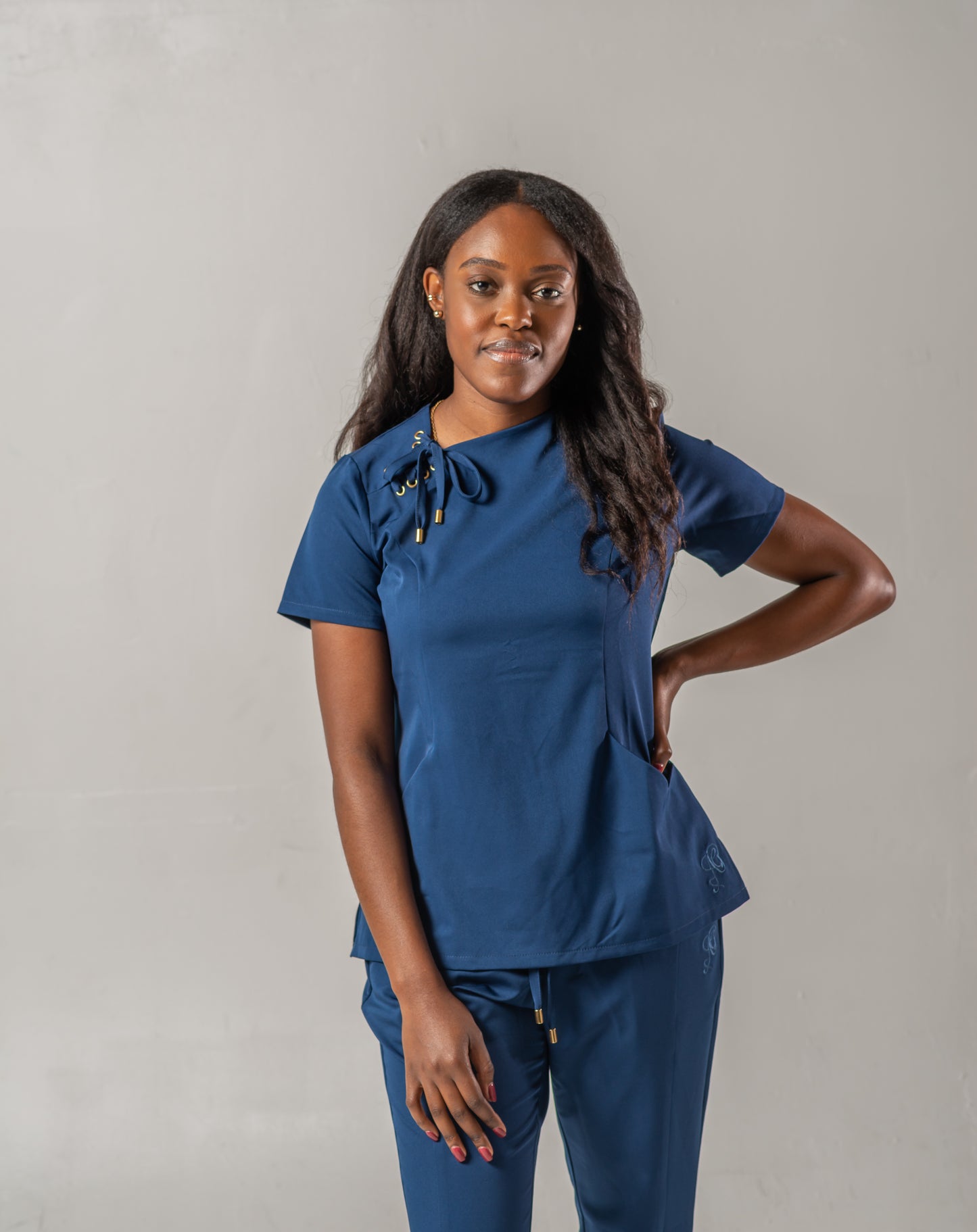 Ambitious ( Tie Scrub Top)