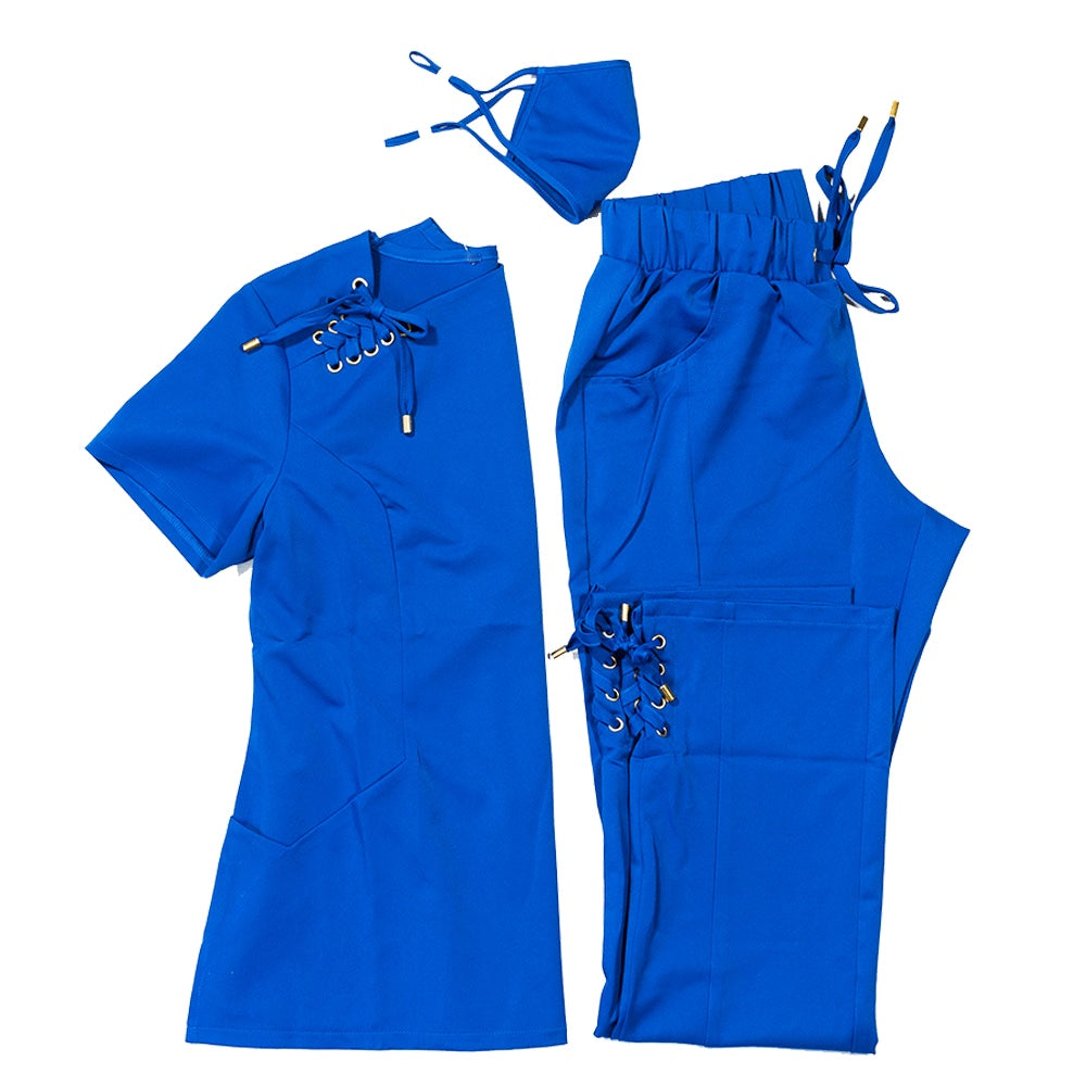 Ambitious ( Tie Scrub Top)